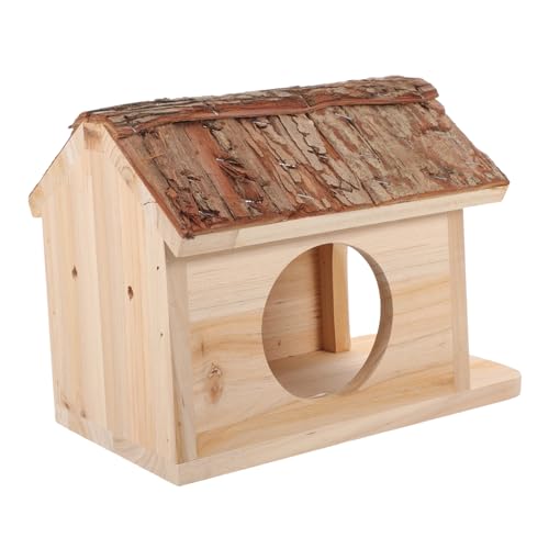 EXHUMKY Holzhausspielzeug Hamsterzubehör Für Käfige Hamsterkäfig Hamster -versteck Tür Hamsterhäuser Gehäuse Klein Drinnen Mehrkammer-hamsterversteck Hamster Unterschlupf Haustier Hölzern EXHUMKY Holzhausspielzeug Hamsterzubehör Für Käfige Hamsterkäfig Hamster -versteck Tür Hamsterhäuser Gehäuse Klein Drinnen Mehrkammer-hamsterversteck Hamster Unterschlupf Haustier Hölzern von EXHUMKY