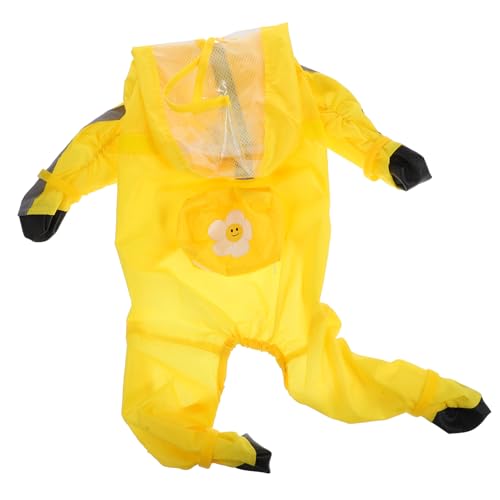 EXHUMKY Hund Regenmantel wasserdichter hundemantel hunderegencape transparenter Regenmantel für Hunde Regenjacke wimperntusche Haustierregenmäntel für Hunde Hundemäntel Polyester-TAFT EXHUMKY Hund Regenmantel wasserdichter hundemantel hunderegencape transparenter Regenmantel für Hunde Regenjacke wimperntusche Haustierregenmäntel für Hunde Hundemäntel Polyester-TAFT von EXHUMKY
