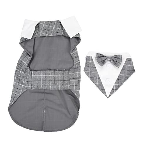 EXHUMKY Hochzeitskleidung Für Hunde Wiederverwendbarer Smoking Für Welpen Stylischer Anzug Für Haustiere Formelle Hundekleidung Haustier-Outfit Für Hochzeitsfeiern Bequem Und Elegant EXHUMKY Hochzeitskleidung Für Hunde Wiederverwendbarer Smoking Für Welpen Stylischer Anzug Für Haustiere Formelle Hundekleidung Haustier-Outfit Für Hochzeitsfeiern Bequem Und Elegant von EXHUMKY