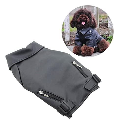 EXHUMKY Wintermantel Für Hunde Welpenjacke Mit Reißverschluss Hundeweste Windabweisend Warme Hundekleidung Haustierbekleidung von EXHUMKY