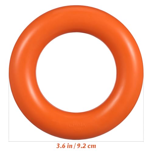 EXHUMKY Hundespielzeug Ring aus Langlebigem Naturkautschuk Kauspielzeug für Zahnpflege von Mittelgroßen und Großen Hunden Orange EXHUMKY Hundespielzeug Ring aus Langlebigem Naturkautschuk Kauspielzeug für Zahnpflege von Mittelgroßen und Großen Hunden Orange von EXHUMKY