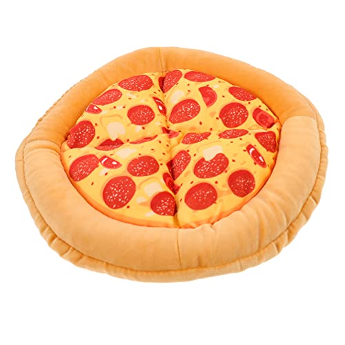 EXHUMKY Innenkätzchen Warmes Bett Katze Schlafmatte Pizza -Form Spielen Gequietschtes Spielzeughundbett Haustier Schlafbett EXHUMKY Innenkätzchen Warmes Bett Katze Schlafmatte Pizza -Form Spielen Gequietschtes Spielzeughundbett Haustier Schlafbett von EXHUMKY