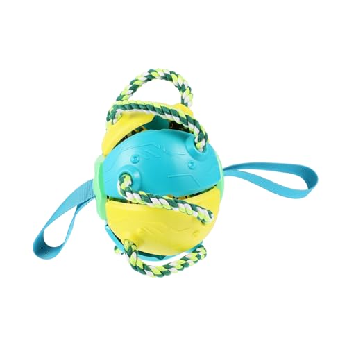 EXHUMKY Hund Fliegender Ball Spielzeug Interaktives Wurfspielzeug für Welpen Beißfestes Haustier Spielzeug für Draußen Sicheres Material Fördert Zahnreinigung EXHUMKY Hund Fliegender Ball Spielzeug Interaktives Wurfspielzeug für Welpen Beißfestes Haustier Spielzeug für Draußen Sicheres Material Fördert Zahnreinigung von EXHUMKY