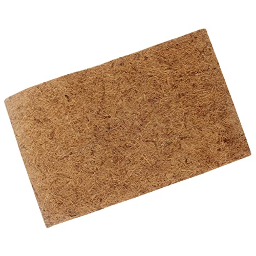 EXHUMKY Isolationsmaterialmaterial Sandmatte für Bartagamen Reptilienterrarium bärtiger Drache Teppich Schlangenhaut bärtige Drachenmatte Reptilien-Einstreumatte Kokos Hellbraun von EXHUMKY