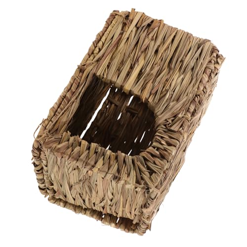 EXHUMKY Kaninchen Nest aus Naturstroh Handgewebtes Haustierhaus für Kleintiere Kleiner Rückzugsort für Kaninchen und Meerschweinchen für Spiel und Schlaf EXHUMKY Kaninchen Nest aus Naturstroh Handgewebtes Haustierhaus für Kleintiere Kleiner Rückzugsort für Kaninchen und Meerschweinchen für Spiel und Schlaf von EXHUMKY