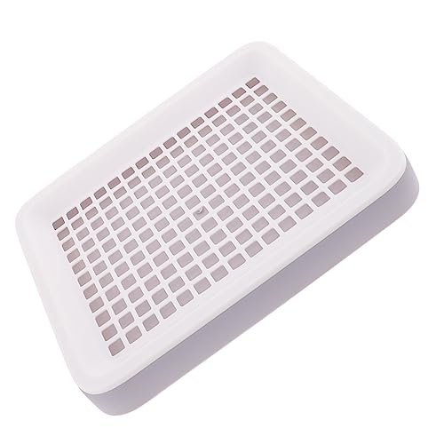 EXHUMKY Kaninchen Toilette Box Rechteckige Auslaufsichere Tier Toilettenschale für Kleintiere Wie Hasen Hamster und Meerschweinchen Praktisch für Zuhause Büro und von EXHUMKY