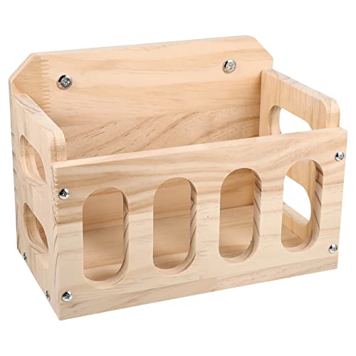 EXHUMKY Kaninchenfutterspender aus Holz Stabiler Futterbehälter für Kleintiere Minimiert Abfall für Kaninchen Meerschweinchen und Chinchillas EXHUMKY Kaninchenfutterspender aus Holz Stabiler Futterbehälter für Kleintiere Minimiert Abfall für Kaninchen Meerschweinchen und Chinchillas von EXHUMKY