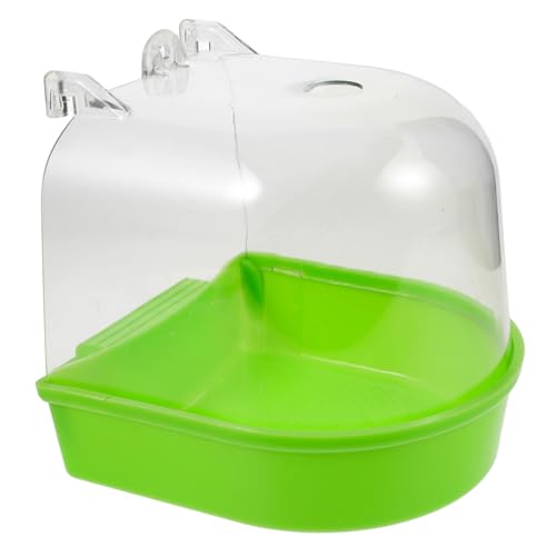 EXHUMKY Papageienbadewanne Kasten Badebox Badewanne Für Papageien Vogelbad Für Vogelkäfig Hamsterkäfig Ständer Für Papageienkäfig Großer Papageienkäfig Futterspender Für Papageien Green Plastik EXHUMKY Papageienbadewanne Kasten Badebox Badewanne Für Papageien Vogelbad Für Vogelkäfig Hamsterkäfig Ständer Für Papageienkäfig Großer Papageienkäfig Futterspender Für Papageien Green Plastik von EXHUMKY