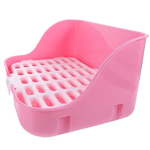 EXHUMKY Kasten Haustier-Kaninchen-Töpfchen Mülleimer Hase Wurf Käfig Kaninchen Töpfchen Aber Haustiertoilette für Tiere Haustier-Toiletten-Töpfchen-Trainer Kleiner Tierstreu Plastik Rosa EXHUMKY Kasten Haustier-Kaninchen-Töpfchen Mülleimer Hase Wurf Käfig Kaninchen Töpfchen Aber Haustiertoilette für Tiere Haustier-Toiletten-Töpfchen-Trainer Kleiner Tierstreu Plastik Rosa von EXHUMKY