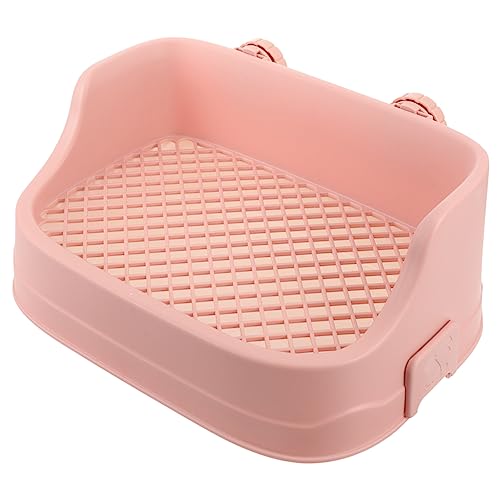 EXHUMKY Kasten Haustier Töpfchen Kleiner Tierstreu Toiletten-Trainingssitz Ausbildung Käfig Hase Wurf Häschen Toilette Eckstreuwanne Kleine Haustier -Toilette Hamster Töpfchen Plastik Rosa EXHUMKY Kasten Haustier Töpfchen Kleiner Tierstreu Toiletten-Trainingssitz Ausbildung Käfig Hase Wurf Häschen Toilette Eckstreuwanne Kleine Haustier -Toilette Hamster Töpfchen Plastik Rosa von EXHUMKY