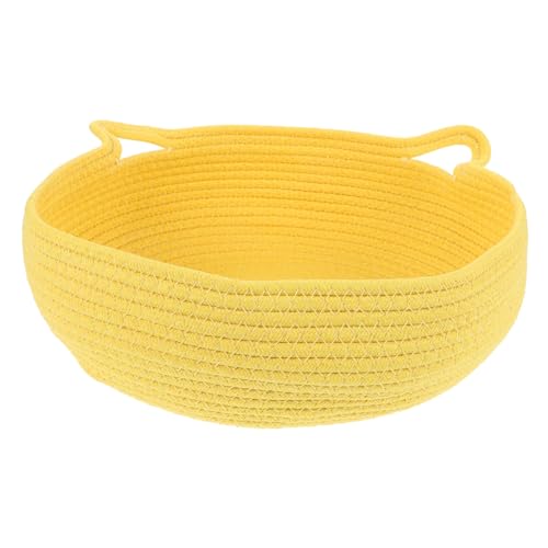 EXHUMKY Katzenbett aus Gewebtem Baumwollseil Haustiernest für Kleine und Katzen Waschbar Design für Drinnen und Draußen EXHUMKY Katzenbett aus Gewebtem Baumwollseil Haustiernest für Kleine und Katzen Waschbar Design für Drinnen und Draußen von EXHUMKY