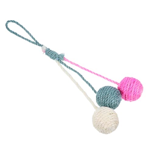 EXHUMKY Katzenspielzeug Sisalball Katze bewegendes Ballspielzeug für Katzen Kratzball für Katzen Katzenball Spielzeugball Katzenspielzeug aus Sisalseil Katzenbälle EXHUMKY Katzenspielzeug Sisalball Katze bewegendes Ballspielzeug für Katzen Kratzball für Katzen Katzenball Spielzeugball Katzenspielzeug aus Sisalseil Katzenbälle von EXHUMKY