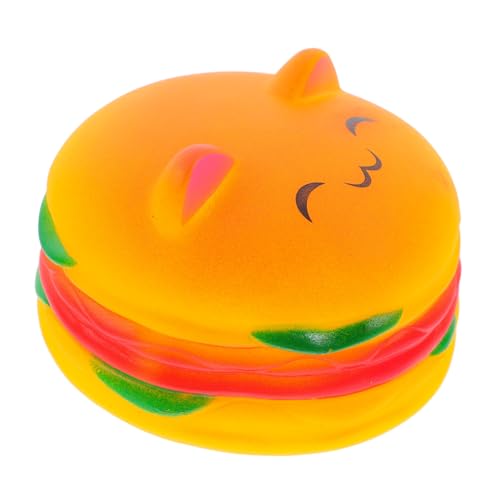 EXHUMKY Kauspielzeug Hamburger für Widerstandsfähiges Quietschspielzeug aus Strapazierfähigem Vinyl Interaktive Simulation für Zahnpflege und Spielspaß für Kleine und Mittelgroße EXHUMKY Kauspielzeug Hamburger für Widerstandsfähiges Quietschspielzeug aus Strapazierfähigem Vinyl Interaktive Simulation für Zahnpflege und Spielspaß für Kleine und Mittelgroße von EXHUMKY