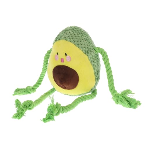 EXHUMKY Kauspielzeug für Plüsch Quietschspielzeug mit Seil Interaktives zur Zahnpflege für Haustiere und Besitzer Fördert und Spaß Avocado Design EXHUMKY Kauspielzeug für Plüsch Quietschspielzeug mit Seil Interaktives zur Zahnpflege für Haustiere und Besitzer Fördert und Spaß Avocado Design von EXHUMKY