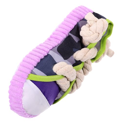 EXHUMKY Kauspielzeug für Strapazierfähigem Material Lustiges Quietschendes Schuhform für Zahnpflege und Spielspaß für Welpen und Kleine zu Reinigen von EXHUMKY