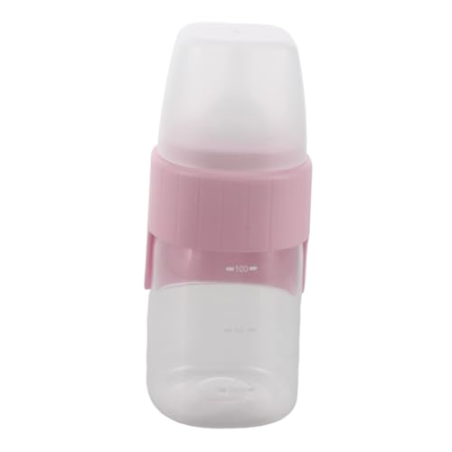 EXHUMKY Kleine Fütterungsflasche für Welpen und Kätzchen zu Reinigende Haustierflasche mit Speziellem Sauger für Sicheres Füttern für Neugeborene von EXHUMKY