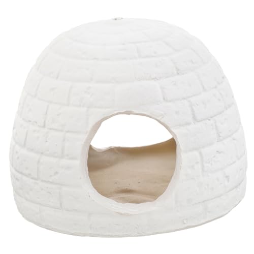 EXHUMKY Kleines Tier Haustierhaus aus Keramik Niedliches Versteck für Hamster für Sommer zur Kühlung und Erholung Geeignet für Nager und Kleine Vögel von EXHUMKY