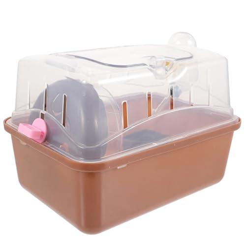 EXHUMKY Kleintierkäfig für Hamster Tragbare Transparente Transportbox für Meerschweinchen und Kleine Haustiere für Reisen Ausflüge und Camping Geeignet für Chinchillas und Zwerghasen EXHUMKY Kleintierkäfig für Hamster Tragbare Transparente Transportbox für Meerschweinchen und Kleine Haustiere für Reisen Ausflüge und Camping Geeignet für Chinchillas und Zwerghasen von EXHUMKY