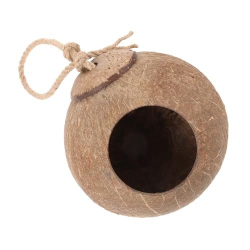 EXHUMKY Vogel Hängematte aus Kokosnuss Hängendes Vogelnest für Papageien Schlafnest und Spielzeug für Wellensittiche EXHUMKY Vogel Hängematte aus Kokosnuss Hängendes Vogelnest für Papageien Schlafnest und Spielzeug für Wellensittiche von EXHUMKY