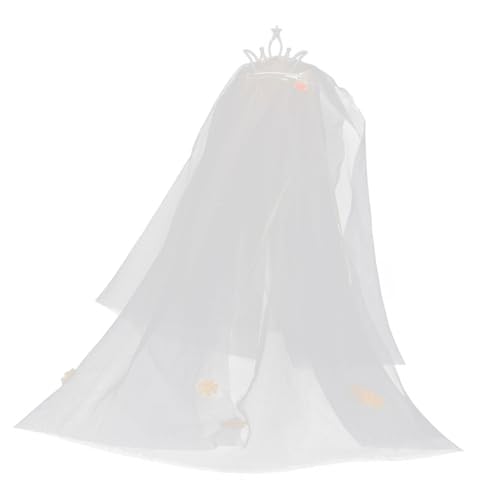 EXHUMKY Hochzeitsschleier Aus Tierhaaren Hundekronenschleier Zur Hochzeit Haustier-Brautschleier Weiches Bequemes - von EXHUMKY