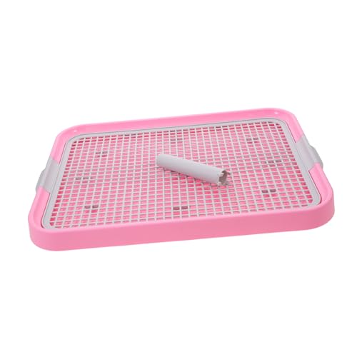 EXHUMKY Kunststoff Haustier für Slide Indoor Töpfchen mit Erhöhtem Rosa für Training von Welpen Tägliche Versorgung Wohnung EXHUMKY Kunststoff Haustier für Slide Indoor Töpfchen mit Erhöhtem Rosa für Training von Welpen Tägliche Versorgung Wohnung von EXHUMKY