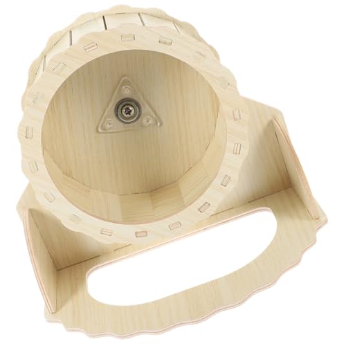 EXHUMKY Leises Hamsterrad Laufrad aus Holz mit Ständer Geräuscharmes Trainingsrad für Hamster Zwerghamster Chinchillas und Meerschweinchen Sicheres für Kleine Haustiere EXHUMKY Leises Hamsterrad Laufrad aus Holz mit Ständer Geräuscharmes Trainingsrad für Hamster Zwerghamster Chinchillas und Meerschweinchen Sicheres für Kleine Haustiere von EXHUMKY