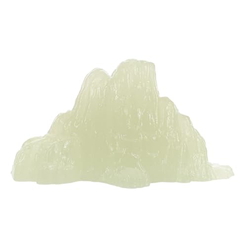 EXHUMKY Leuchtende Steinfischtank Kunststeindekor Glow Pebbles Dekoration Künstliche Felsen Für Aquarien Steingarten Aquarium Ornament Aquarium-felsen Leuchtende Kleine Steine P.s Beige von EXHUMKY