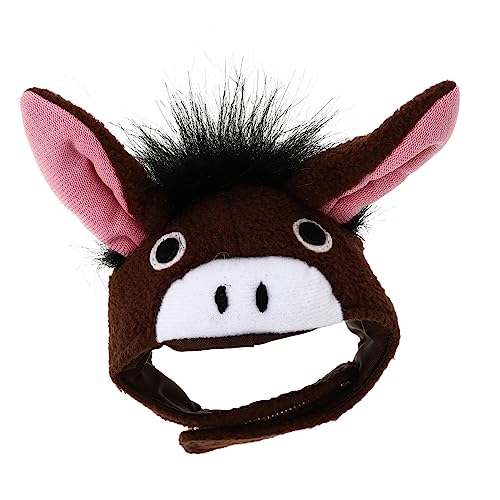 EXHUMKY Lovely Donkey Ear Haustier Kopfbedeckung für Katzen und Hunde Weicher und Warmer Tierhut für Partys und Fotoshootings Einfach Anzulegen Langlebig und Dekorativ von EXHUMKY