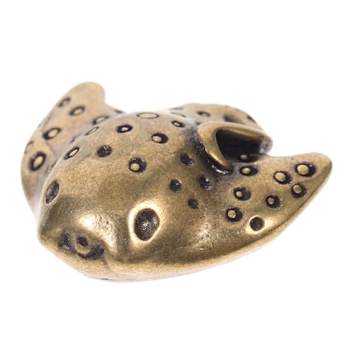 EXHUMKY Vintage Messing Teufelsfisch Statue Rustikales Tischdekor Für Büro Und Zuhause Langlebige Messingfigur Einzigartige Vintage- Dekorative Aquarienverzierung Kunstvolles Ornament EXHUMKY Vintage Messing Teufelsfisch Statue Rustikales Tischdekor Für Büro Und Zuhause Langlebige Messingfigur Einzigartige Vintage- Dekorative Aquarienverzierung Kunstvolles Ornament von EXHUMKY