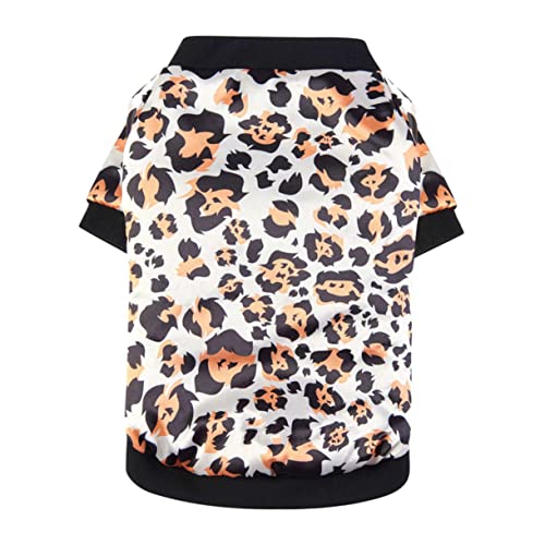 EXHUMKY Hundemantel Für Kleine Hunde Leopard Muster Warm Und Bequem Herbst Winter Atmungsaktiv Handgefertigt Für Innen Und Außeneinsätze EXHUMKY Hundemantel Für Kleine Hunde Leopard Muster Warm Und Bequem Herbst Winter Atmungsaktiv Handgefertigt Für Innen Und Außeneinsätze von EXHUMKY