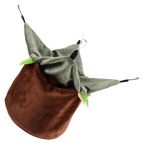 EXHUMKY Papageiennest Warmer Schlafsack Plüsch Vogel Papageien Papagei Schlafbett Vogelschaukeln für Papageien Haustier Papageienbett Papageien Bett Papageien-Kuschelhütte Stoff Hellbraun EXHUMKY Papageiennest Warmer Schlafsack Plüsch Vogel Papageien Papagei Schlafbett Vogelschaukeln für Papageien Haustier Papageienbett Papageien Bett Papageien-Kuschelhütte Stoff Hellbraun von EXHUMKY