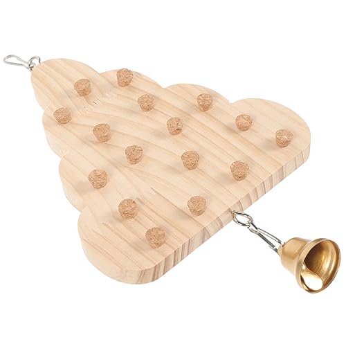 EXHUMKY Vogelspielzeug Für Papageien Weihnachtsbaumform Kauspielzeug Für Vögel Sicheres Und Unterhaltsames Spielzeug Für Wellensittiche Und Andere Vögel Fördert Das Kauen von EXHUMKY