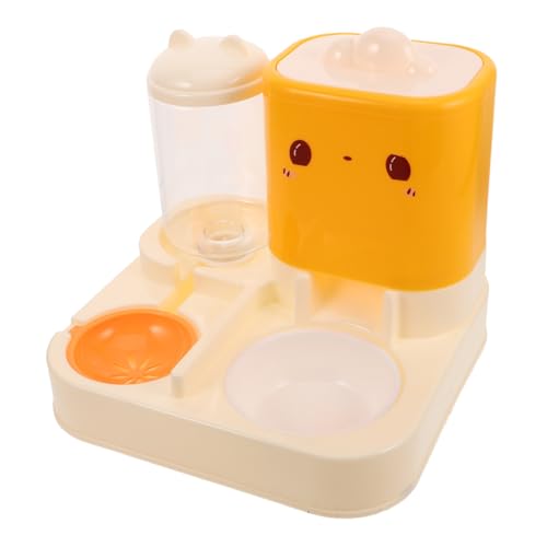 EXHUMKY Automatischer Futter Und Wasserspender Für Haustiere Doppelnapf Für Katzen Und Hunde Kontinuierlicher Wasserfluss Platzsparendes Design Stabiler Stand Geeignet Für Verschiedene von EXHUMKY