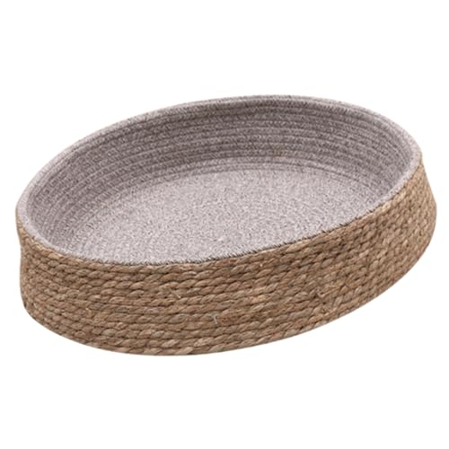 EXHUMKY Rattan Hundebett Rundes Bequemes Schlafnest für Kleine Hunde und Katzen Strapazierfähiges Atmungsaktives Design für Innenräume Vielseitig Einsetzbar Pflegeleicht und Langlebig EXHUMKY Rattan Hundebett Rundes Bequemes Schlafnest für Kleine Hunde und Katzen Strapazierfähiges Atmungsaktives Design für Innenräume Vielseitig Einsetzbar Pflegeleicht und Langlebig von EXHUMKY