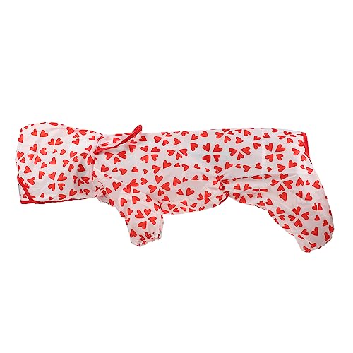 EXHUMKY Regenmantel Für Haustiere Dackel Hund Windeln Wasserdicht Poncho Wimperntusche Outdoor-welpenversorgung Outdoor-welpen-Regenmantel Heimtierversorgung Polyester Rot EXHUMKY Regenmantel Für Haustiere Dackel Hund Windeln Wasserdicht Poncho Wimperntusche Outdoor-welpenversorgung Outdoor-welpen-Regenmantel Heimtierversorgung Polyester Rot von EXHUMKY