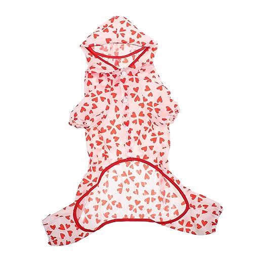 EXHUMKY Hundejacke Mit Kapuze Und Tragbarer Haustier-Regenmantel Hunderegenmantel Für Bis Mittelgroße Hunde EXHUMKY Hundejacke Mit Kapuze Und Tragbarer Haustier-Regenmantel Hunderegenmantel Für Bis Mittelgroße Hunde von EXHUMKY