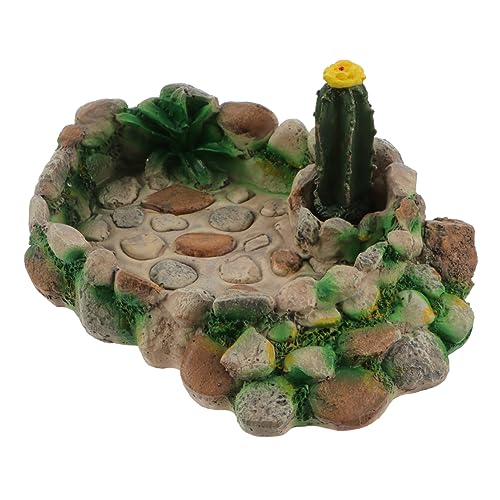 EXHUMKY Reptilien Wasserschale im Cactus Design Futternapf für Schildkröten Eidechsen und Kleine Haustiere Hochwertigem Harz für Terrarien EXHUMKY Reptilien Wasserschale im Cactus Design Futternapf für Schildkröten Eidechsen und Kleine Haustiere Hochwertigem Harz für Terrarien von EXHUMKY