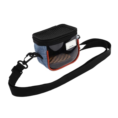 EXHUMKY Syrische Hamster Tragetasche Kleine Haustier Reisetasche Atmungsaktiv Tragbar für Hamster Rennmäuse und Andere Kleintiere Kompakte Outdoor Tragetasche von EXHUMKY