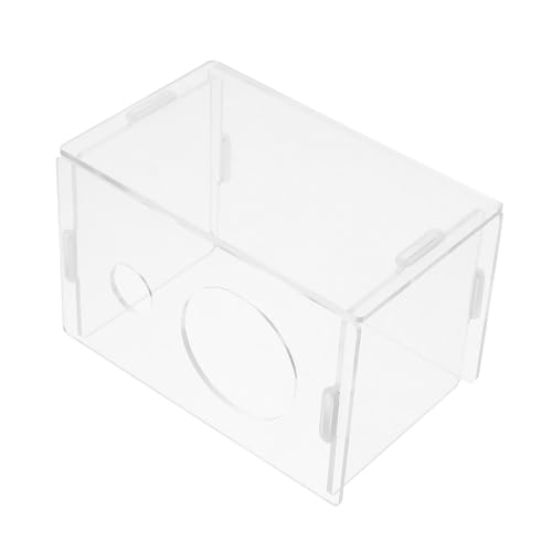 EXHUMKY Transparentes Versteck für Hamster Bequemer Hamsterbland Hamster-Aktivitätsspielzeug Praktisches Versteck für Hamster kleines Tierheim Hamsterschutzhaus Hamsterhaus Hittel Acryl EXHUMKY Transparentes Versteck für Hamster Bequemer Hamsterbland Hamster-Aktivitätsspielzeug Praktisches Versteck für Hamster kleines Tierheim Hamsterschutzhaus Hamsterhaus Hittel Acryl von EXHUMKY