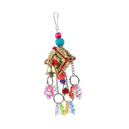 EXHUMKY Vögel Schleifen Spielzeug Hängen Acrylkauspielzeug Für Papagei Vogel Kauspielzeug Papagei Käfig Zubehör EXHUMKY Vögel Schleifen Spielzeug Hängen Acrylkauspielzeug Für Papagei Vogel Kauspielzeug Papagei Käfig Zubehör von EXHUMKY