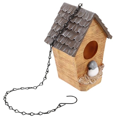 EXHUMKY Harz Vogelnest Outdoor Vogelhaus Gartendekoration Solarbetriebenes Vogelhaus Vogelhaus Für Ornament EXHUMKY Harz Vogelnest Outdoor Vogelhaus Gartendekoration Solarbetriebenes Vogelhaus Vogelhaus Für Ornament von EXHUMKY