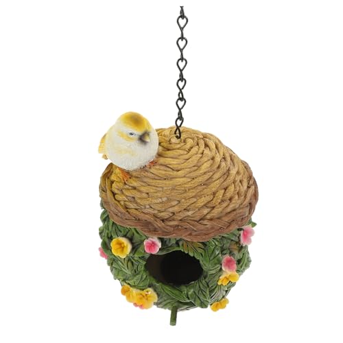 EXHUMKY Vogelhaus aus Harz für Papageien Warmes Hängendes Nistbett für Winter Gemütlicher Rückzugsort für Gartenvögel Wetterfest und Atmungsaktiv für und Außenbereiche EXHUMKY Vogelhaus aus Harz für Papageien Warmes Hängendes Nistbett für Winter Gemütlicher Rückzugsort für Gartenvögel Wetterfest und Atmungsaktiv für und Außenbereiche von EXHUMKY