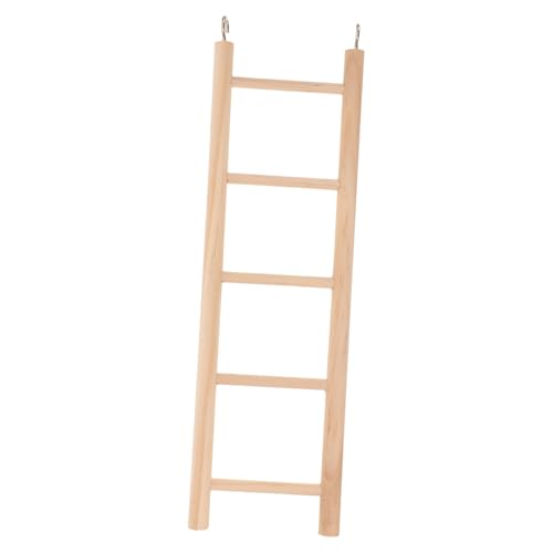 EXHUMKY Vogelleiter aus Holz für Sittiche und Papageien Kletterspielzeug mit Stabiler Konstruktion Dekorieren für Kleintiere EXHUMKY Vogelleiter aus Holz für Sittiche und Papageien Kletterspielzeug mit Stabiler Konstruktion Dekorieren für Kleintiere von EXHUMKY