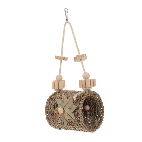 EXHUMKY Hängendes Papageienspielzeug Aus Rattan Kauspielzeug Für Vögel Als Käfigzubehör Für Wellensittiche Und Nymphensittiche Fördert Spiel Und Beschäftigung EXHUMKY Hängendes Papageienspielzeug Aus Rattan Kauspielzeug Für Vögel Als Käfigzubehör Für Wellensittiche Und Nymphensittiche Fördert Spiel Und Beschäftigung von EXHUMKY
