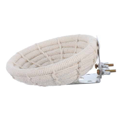 EXHUMKY Outdoor Vogelnest Handgefertigtes Papageienspielzeug Vogelkäfig Weiches Baumwollseilnest von EXHUMKY