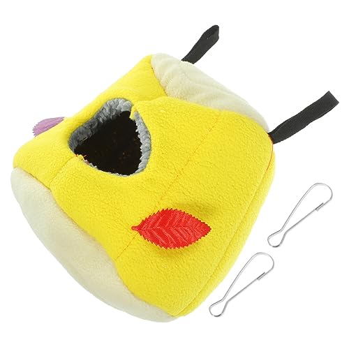 EXHUMKY Papagei Hängematte Für Vögel Winterfestes Und Weiches Vogelbett Als Schlafplatz Und Spielzeug Für Wellensittiche Und Nymphensittiche Hängend Für Käfige von EXHUMKY