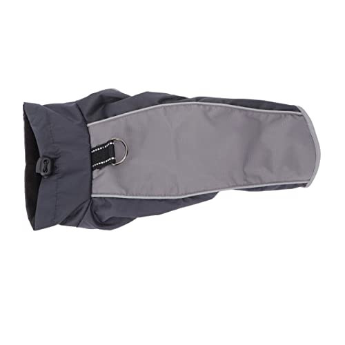 EXHUMKY Wasserdichter Hundemantel für Winter Warmes Hundekostüm für Hunde Xs Schwarz Atmungsaktiv Reflektierend für Regen Wind von EXHUMKY