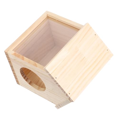 EXHUMKY Wasserspeisungsplattform Hamsterhaus Labyrinth Hamster-Holzplattform Hamsterleiter Haus für kleine Haustiere Lebensraum für Hamsterverstecke Nistplatz für Hamster hölzern von EXHUMKY