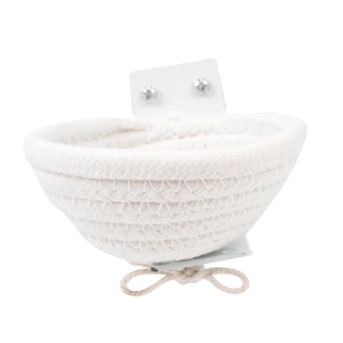 EXHUMKY Woven Bird Nest Kleines Nistkästchen für Vögel für Papageien Wellensittiche und Andere Haustiere Fördert Natürliche Brut und Nistverhalten Geruchlos und Schadstofffrei Einfach zu von EXHUMKY