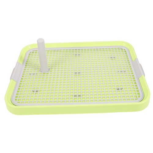 EXHUMKY Hundetoilette für Welpen Indoor Welpentoilette mit Rutschfestem Gitter Leicht zu Reinigen Tragbar und Ergonomisch für Kleine und Mittlere Hunde von EXHUMKY